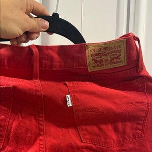 Levi's women Bold Red Jeans